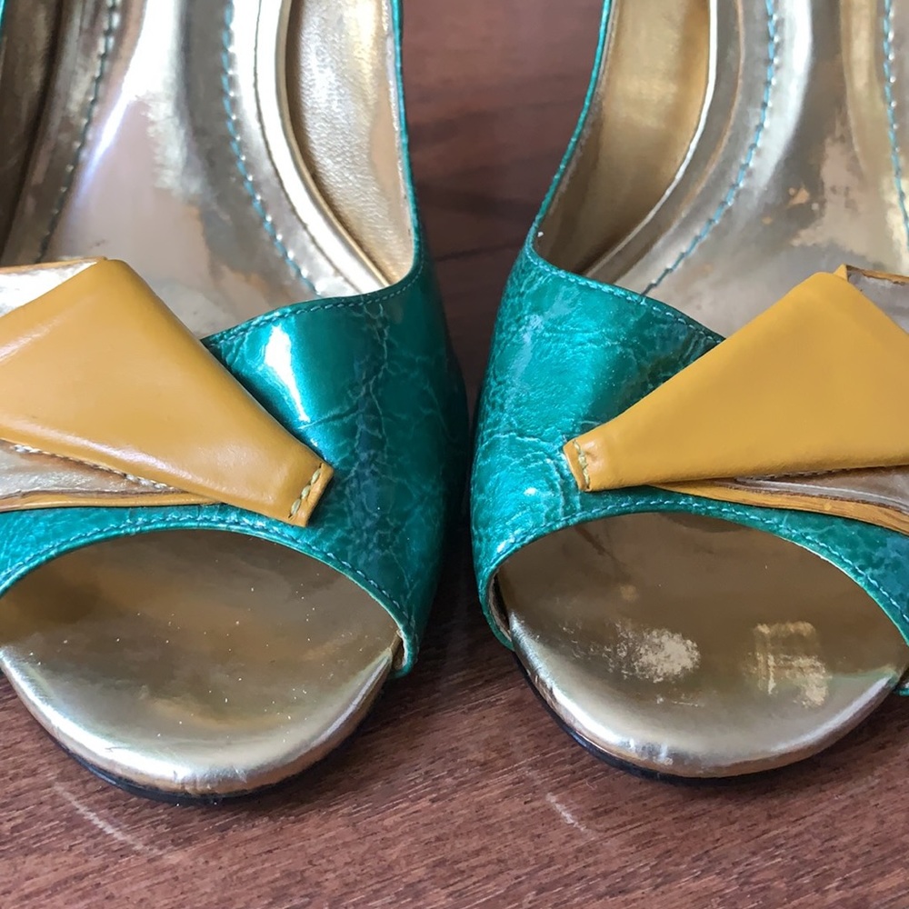 Sergio Zelcer Funky Retro Stiletto 4” Heels Pumps Size 6 Handmade in Brazil - Picture 9 of 15
